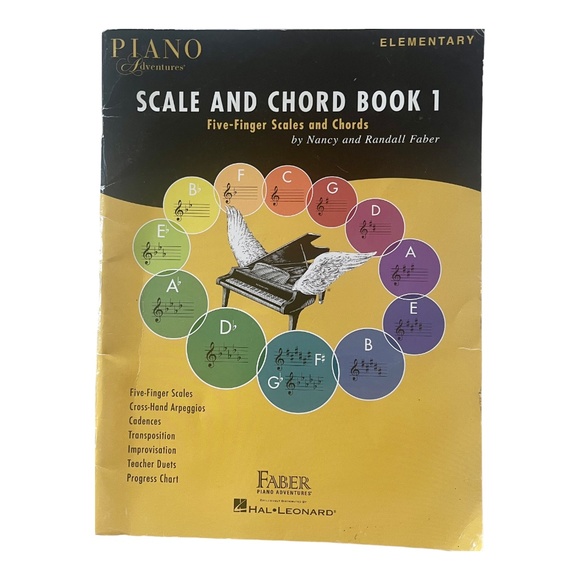 Piano Adventures Scale and Chord Book 1 : Five-Finger Scales and Chords - Picture 1 of 9